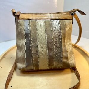 Fossil Striped Patchwork Crossbody Bag